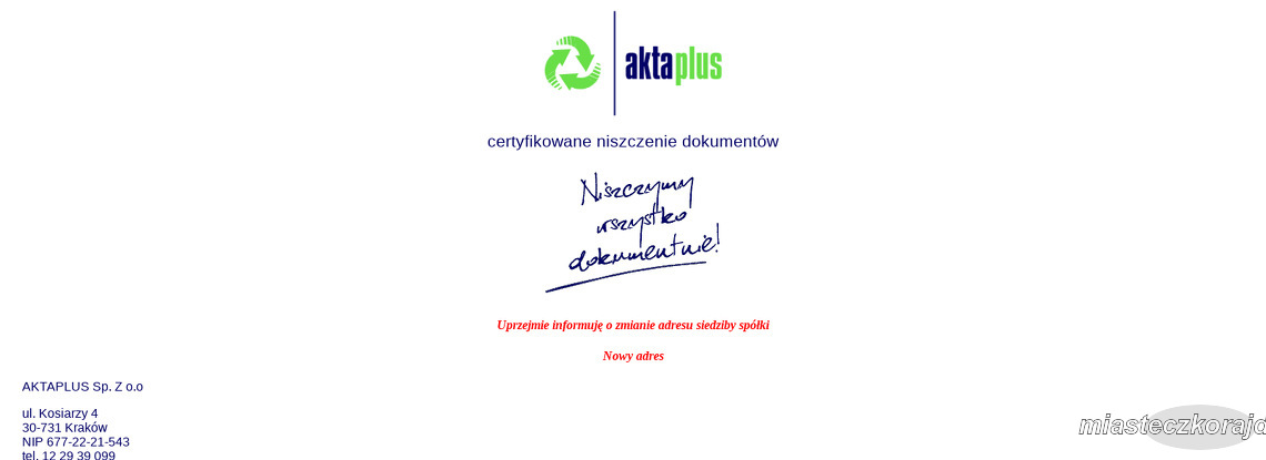 AKTAPLUS SP Z O O