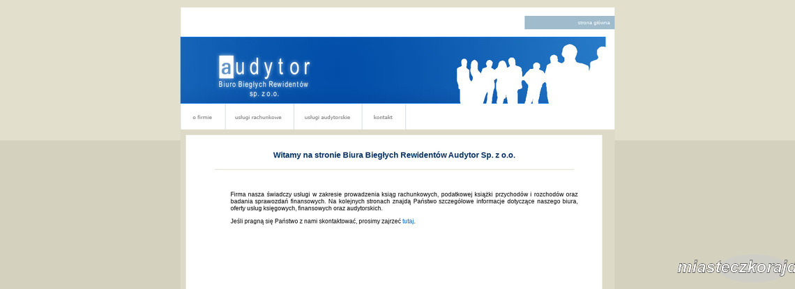 AUDYTOR BIURO BIEGŁYCH REWIDENTÓW SP Z O O