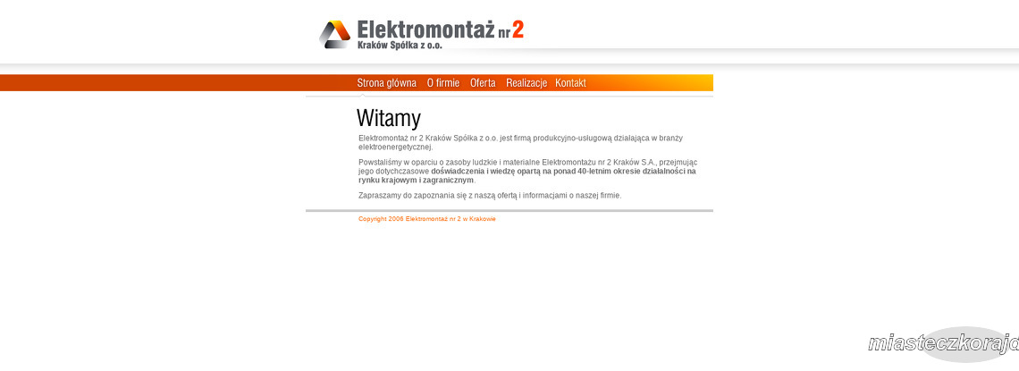 ELEKTROMONTAŻ NR 2 KRAKÓW SP Z O O